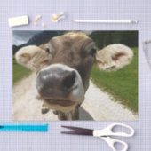 カウクローズアップ、パート6：好奇心のカウエディション 薄葉紙 (クラフト)