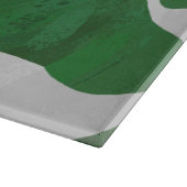 カウグリーンとホワイトプリント カッティングボード (角)