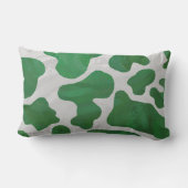 カウグリーンとホワイトプリント ランバークッション (裏面)