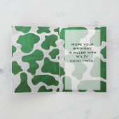 カウグリーンとホワイトモノグラム カード (内部)