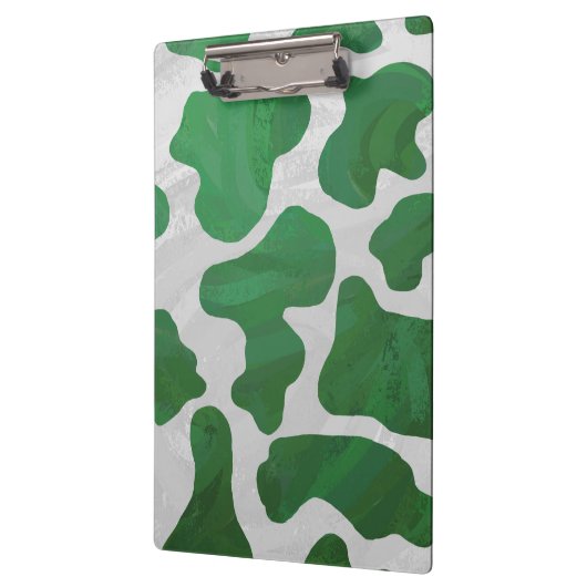 カウグリーンとホワイトモノグラム クリップボード (左)
