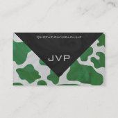 カウグリーンとホワイトモノグラム 名刺 (裏面)