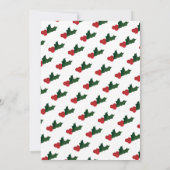 カウサンタグリーンホワイトバーチャルクリスマスパーティー 招待状 (裏面)