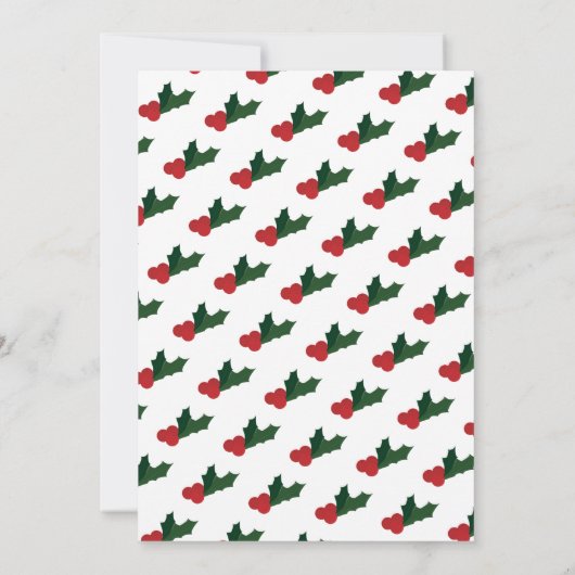 カウサンタグリーンホワイトバーチャルクリスマスパーティー 招待状 (裏面)