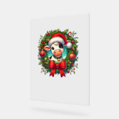 カウサンタハットクリスマスクリスマス_1 アクリルサイン (傾斜)