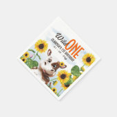 カウサンフラワーガールファースト誕生日 スタンダードカクテルナプキン (角)