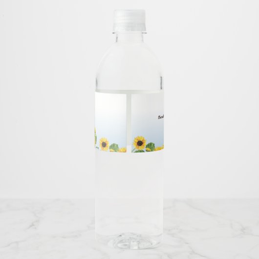 カウサンフラワーガールファースト誕生日 ペットボトルラベル (裏面)