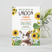 カウサンフラワーガールファースト誕生日 招待状 (スタンド正面)