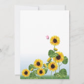 カウサンフラワーガールファースト誕生日 招待状 (裏面)