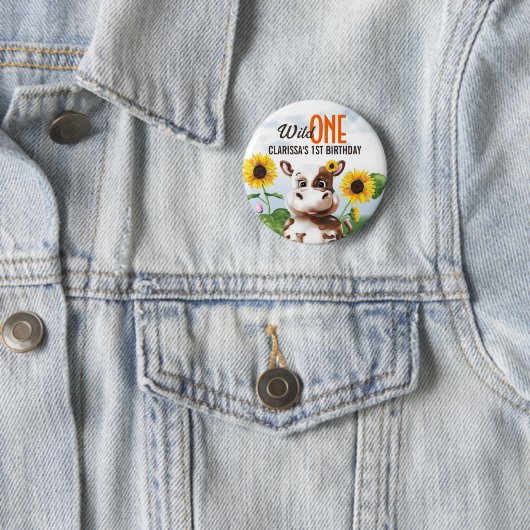 カウサンフラワーガールファースト誕生日 缶バッジ (インサイチュ)