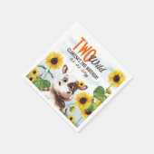 カウサンフラワーガール第2誕生日 スタンダードカクテルナプキン (角)