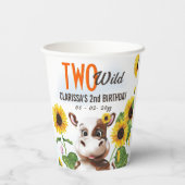 カウサンフラワーガール第2誕生日 紙コップ (裏面)