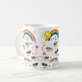 カウサンレインボーマグ コーヒーマグカップ (正面左)