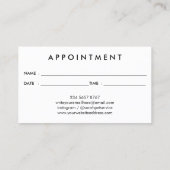 カウシルエットアポイントメント 名刺 (裏面)