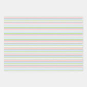 カウシンプルイフローラ&ストライプ ラッピングペーパーシート (正面2)