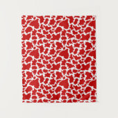 カウスキンレッドカラーファーム動物愛好家農家 タペストリー (正面)