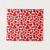 カウスキンレッドカラーファーム動物愛好家農家 タペストリー (正面(横))