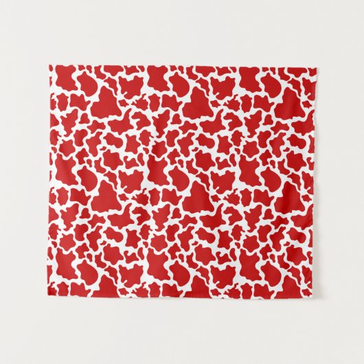 カウスキンレッドカラーファーム動物愛好家農家 タペストリー (正面(横))