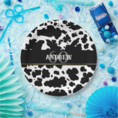 カウスパーソナライズされたポットプリント農家60誕生日 ペーパープレート (パーティー)