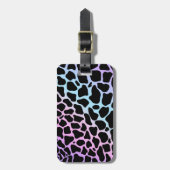 カウスポットアニマルプリント数々のカラー荷物タグ ラゲッジタグ (正面縦)