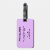 カウスポットアニマルプリント数々のカラー荷物タグ ラゲッジタグ (裏面縦)