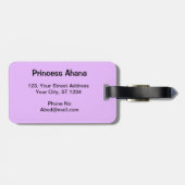 カウスポットアニマルプリント数々のカラー荷物タグ ラゲッジタグ (裏面横)