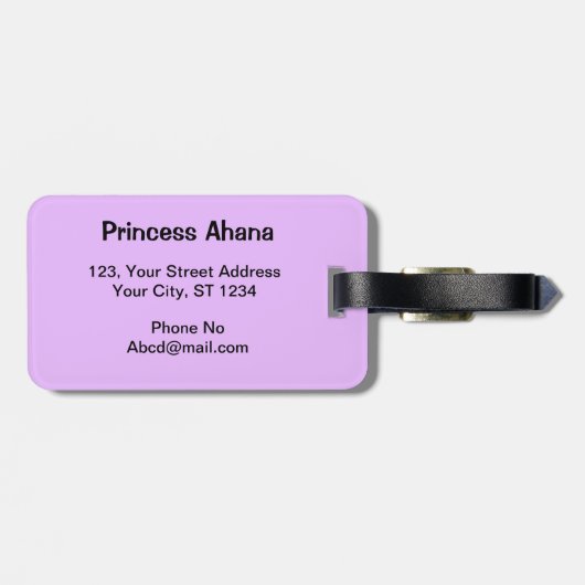 カウスポットアニマルプリント数々のカラー荷物タグ ラゲッジタグ (裏面横)