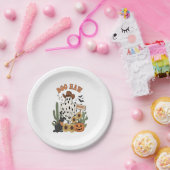 カウスポット幽霊ウェスタン – 面白いハロウィーン ペーパープレート (パーティー)