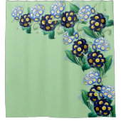 カウスリッププリムローズ植物学 シャワーカーテン (正面)