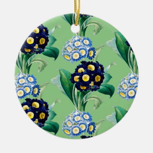 カウスリッププリムローズ植物学 セラミックオーナメント (正面)