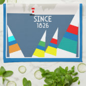 カウズアイルオブワイトヨットレガッタ キッチンタオル (折り畳み)