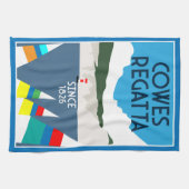 カウズアイルオブワイトヨットレガッタ キッチンタオル (横)