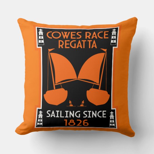 カウズアイルオブワイトヨットレガッタ クッション (正面)