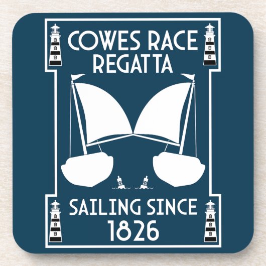 カウズアイルオブワイトヨットレガッタ コースター (正面)