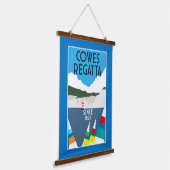 カウズアイルオブワイトヨットレガッタ 吊り下げ型タペストリー (傾斜あり)