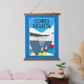 カウズアイルオブワイトヨットレガッタ 吊り下げ型タペストリー (寝室)