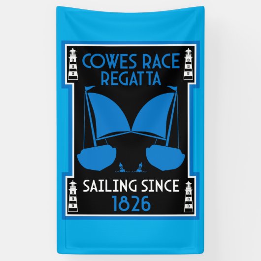 カウズアイルオブワイトヨットレガッタ 横断幕 (縦)