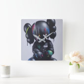 カウズウォールクロック スクエア壁時計 (ホーム)