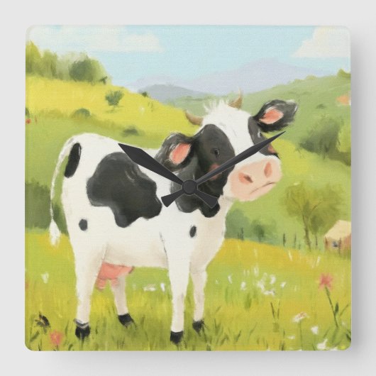 カウズ・デイ・アウト スクエア壁時計 (正面)