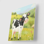 カウズ・デイ・アウト スクエア壁時計 (傾斜)