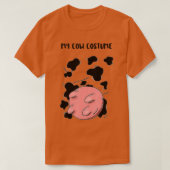 カウター付き牛のカウダーの衣装 Tシャツ (デザイン正面)