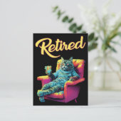 カウチおもしろいオの引退用はがき ポストカード (スタンド正面)