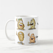 カウチおもしろいポテト コーヒーマグカップ (左)