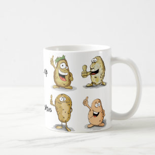 カウチおもしろいポテト コーヒーマグカップ