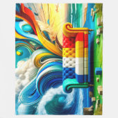 カウチアート フリースブランケット (正面)