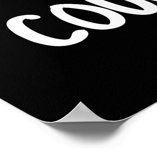 カウチポテトおもしろいポテトプンダークBG ポスター (角)