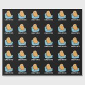 カウチポテトおもしろいポテトプンダークBG ラッピングペーパー (フラット)