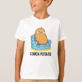 カウチポテトおもしろいポテトプン Tシャツ (正面)