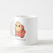 カウチポテトでいいじゃん コーヒーマグカップ (正面左)