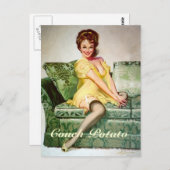 カウチポテトはがき ポストカード (正面/裏面)